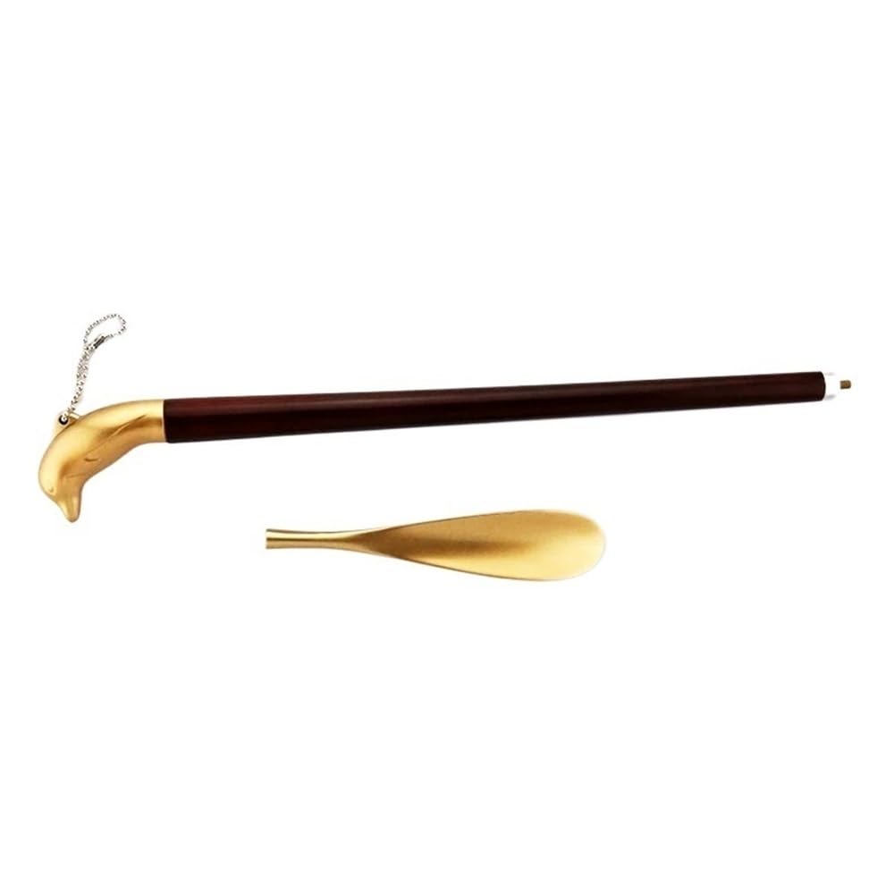 Calzador Calzador extraíble de metal de diseño creativo de aleación sólida de 60 cm de largo Shoe Horn