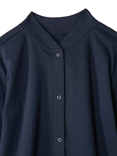 Image of AmeriMark Women Fleece Snap Button Cardigan Sweatshirt Coat - Ladies Soft Lightweight Warm Long Sleeve Jacket with Pockets