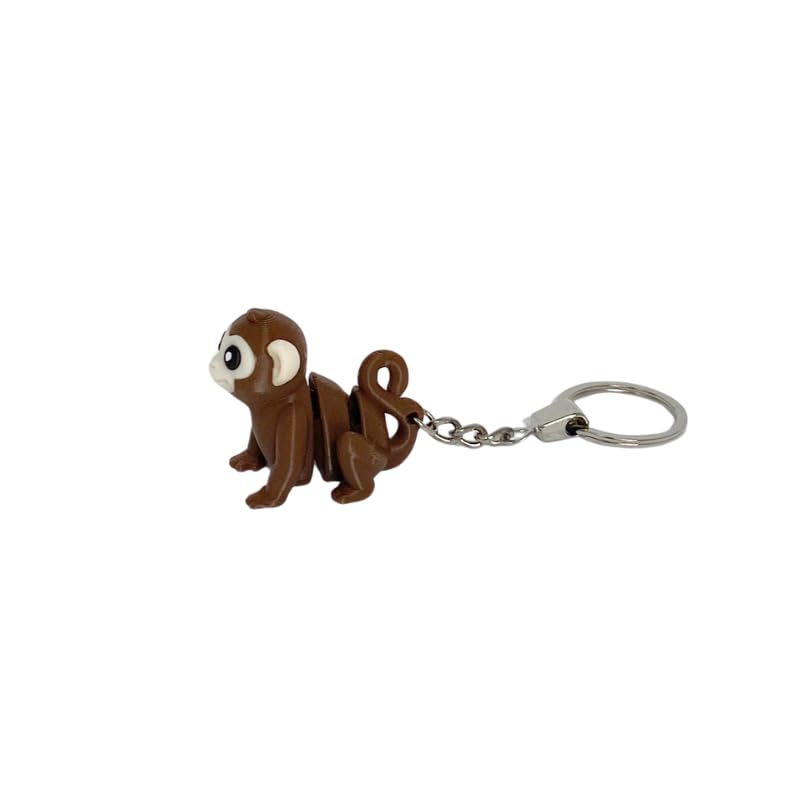 Monkey Fidget Keyring, Sensory Monkey Keychain, Stress Relief, Cute Fidget, Flexible Key ring, ADHD