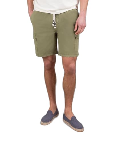 El Ganso Bermuda Cargo Elástico Garment Dyed Kaki