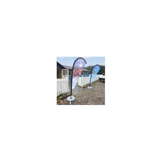 Drapeaux Teardrop affichage bannière drapeau (pack 2) TVA inclus, moins cher sur Amazon (Small) - Teardrop Flags banner flag display (2 pack) VAT inclusive, cheapest on Amazon (Small)