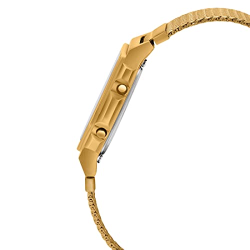 Casio Vintage A1000MGA-5DF Black Digital Dial Gold Stainless Steel Mesh Band D277 - Image 2