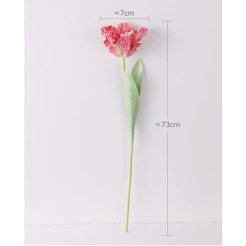 Tulipes dentées Argento : fleurs simulées durables pour mariage et maison - 3