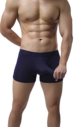 eywlwaar Men's Bulge Boxer Briefs Modal Comfort Separate Pouch Trunks Underwear3