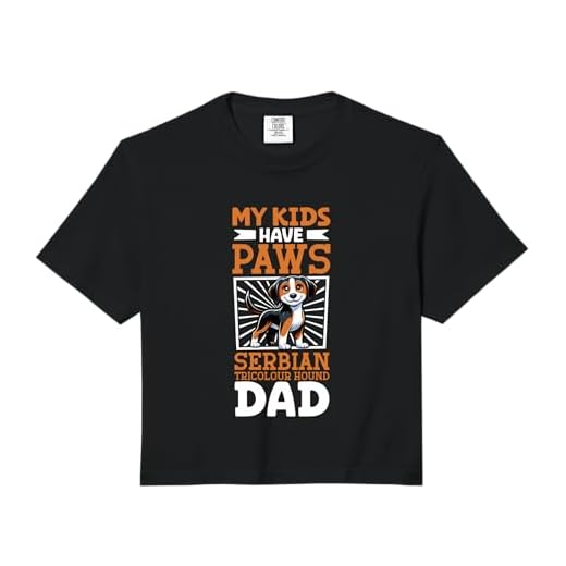 Serbian Tricolour Hound Dad Comfort Colors Crop Top