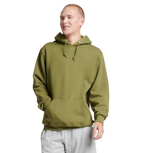 Russell Athletic Men's Dri Power Hooded Pullover Sweatshirt, Green Moss, Medium - Thumbnail 2