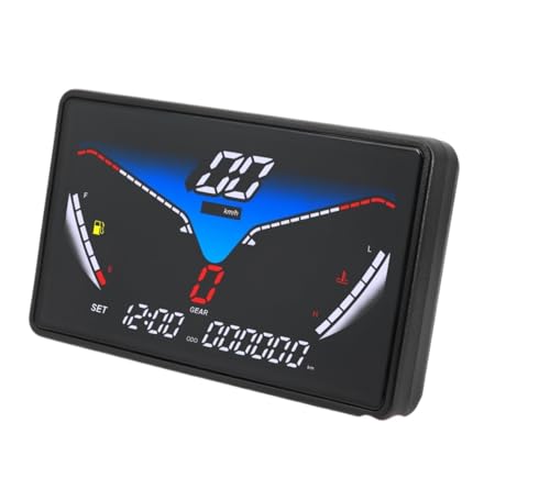 Compteur de vitesse digital moto universel avec tachymètre odomètre et jauge de niveau