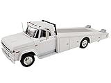 1970 D-300 Ramp Truck White Limited Edition to 434 Pieces Worldwide 1/18 Diecast Model Car by Acme A1801911