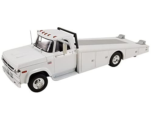 1970 D-300 Ramp Truck White Limited Edition to 434 Pieces Worldwide 1/18 Diecast Model Car by Acme A1801911