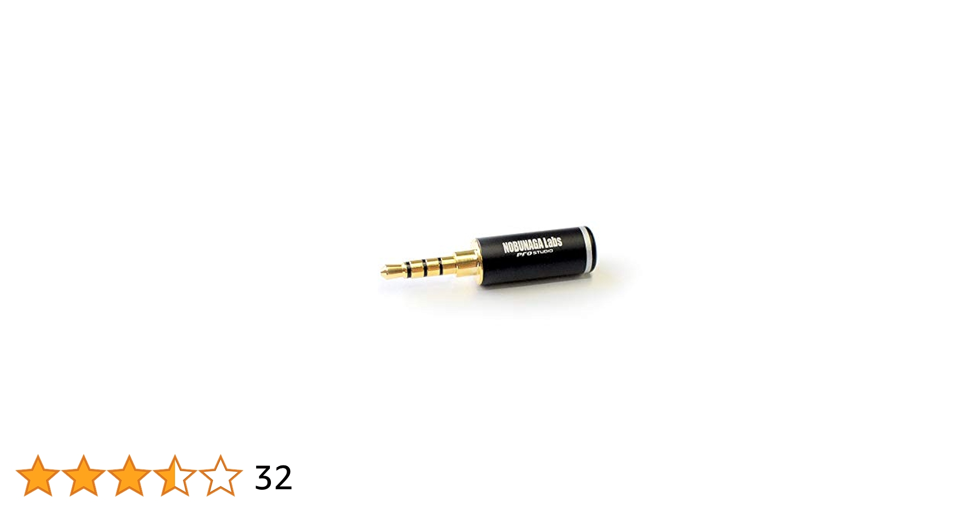 Nobunaga Labs 蓼科 3.5mmミニプラク×2→4.4mm5極 3.5/4 Plug :: NOBUNAGA Labs pro studio :: 3.5mm4極プラグ