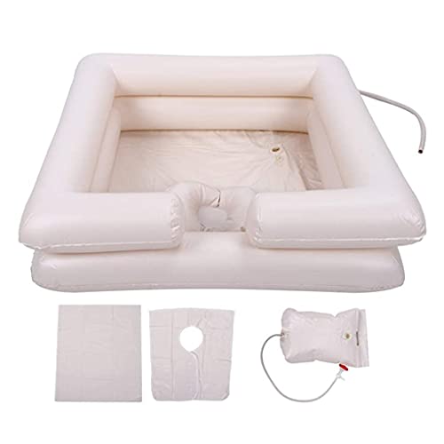 Bassin de shampooing gonflable de chevet avec douchette portable - 2