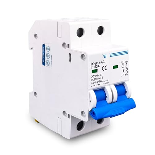 Disjoncteur 2P DC 25A 500V protégeant efficacement vos circuits contre surcharges