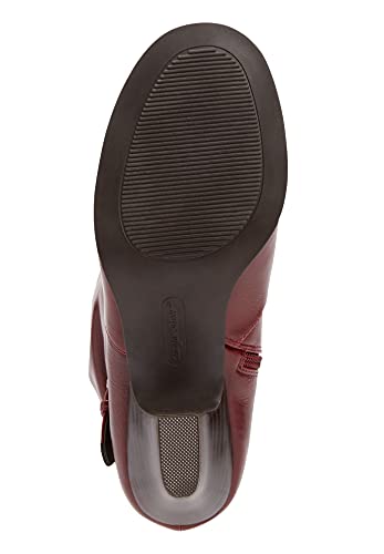 Comfortview Women's Wide Width The Cleo Wide Calf Boot - 12 W, Burgundy Red #TOP3