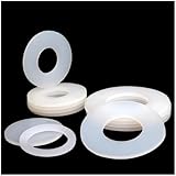 GUTAR Silicone Gaskets & Rubber Round Seals - Flange Gaskets, High Temp Resistant (-60°C to 200°C), DN15 to DN400, 1-Pack/5-Pack for Home & Industrial Equipment Sealing 1sheet DN32