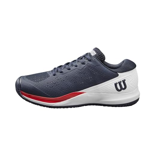 Rush Pro Ace Zapatillas de Tenis, Hombre, Talla 42 2/3, Azul Marino/Blanco/Rojo (Navy Blazer/White/Infrared)