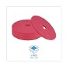 Boardwalk Buffing Floor Pads, 18 Diameter, Red, 5/Carton