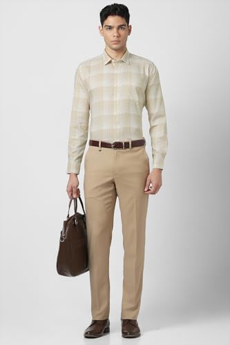 Image of Van Heusen Mens Checkered Full Sleeve Shirt | Timeless Pattern | Smart Comfortable Styling