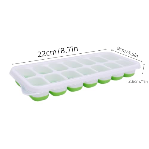 4 Moldes de Silicona para Cubos de Hielo con Tapa miniatura 3