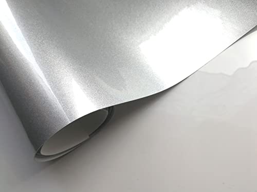 stylepiv-wrap Film Covering Gris Argent métallisé 152 x 30 cm Vinyle adhésif thermoformable