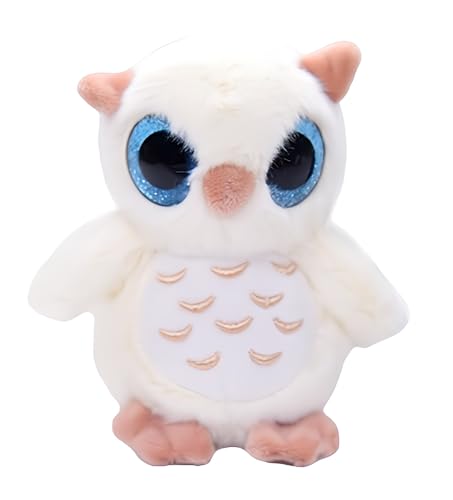 Image of Tickles Cute Owl Soft Stuffed Plush Animal Toy for Kids Girls & Boys Children Birthday Gifts (Color: White Size: 20 cm)