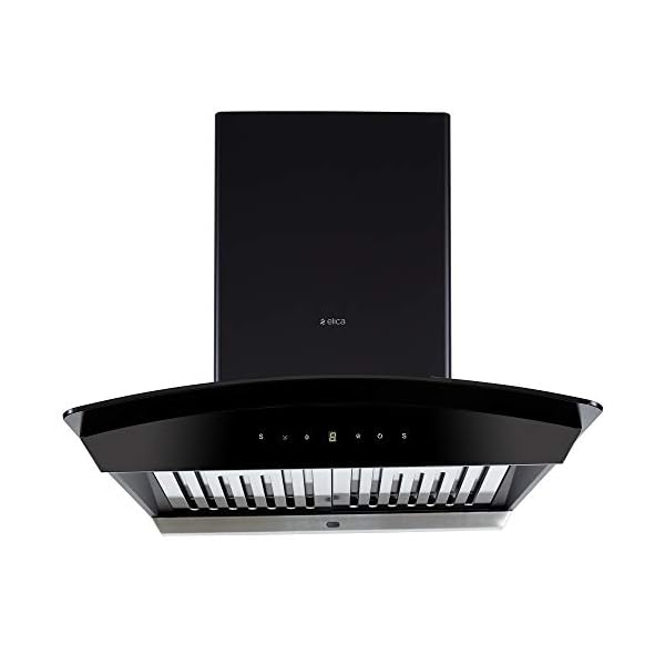 Elica 60 cm 1200 m3/hr Auto Clean Chimney (WDAT HAC 60 MS NERO, Touch