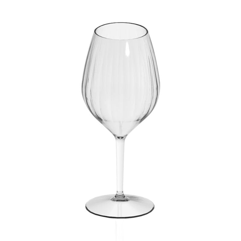 Venezia - Juego de 36 copas de vino reutilizables (510 ml, plástico irrompible, plástico transparente
