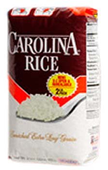 Carolina Enriched Extra Long Grain White Rice 2 lbs (Pack of 12)