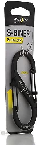Nite Ize Lsb4-11-R3 S-Biner Slide Lock Carabiner, Black, #4 #TOP4