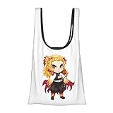 [Emzlikne] 鬼滅の刃 エコバッグ コンビニバッグ 折りたたみ 買い物バッグ 大容量 耐久性 繰り返し使える ショッピングバッグ トートバッグ 買い物バッグ 防水素材 軽量 買い物袋