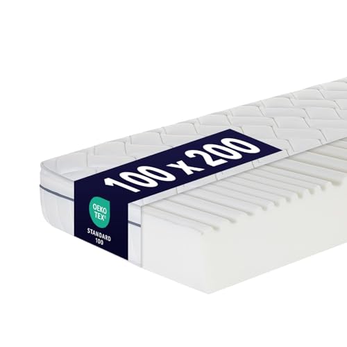 Ortho-RelaxMatratze 100x200cm, 23cm hoch, Härtegrad H4 & H5, 100 Nächte...