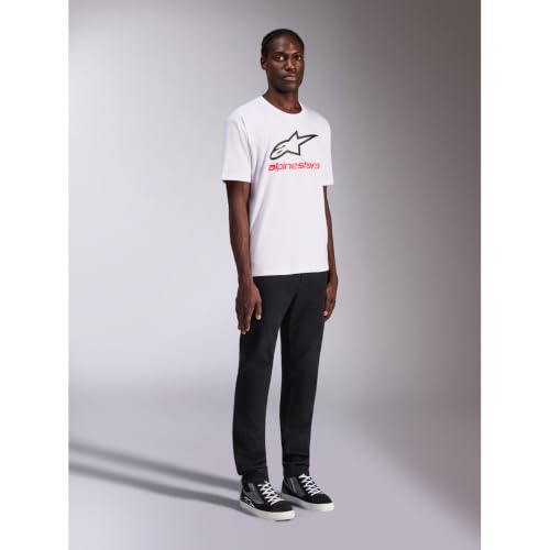 Image of Alpinestars Always 2.0 CSF Tee, Casual Sportswear Shirt, Cotton-Poly Blend, Soft Hand Print, 2XL, White /Black /Red