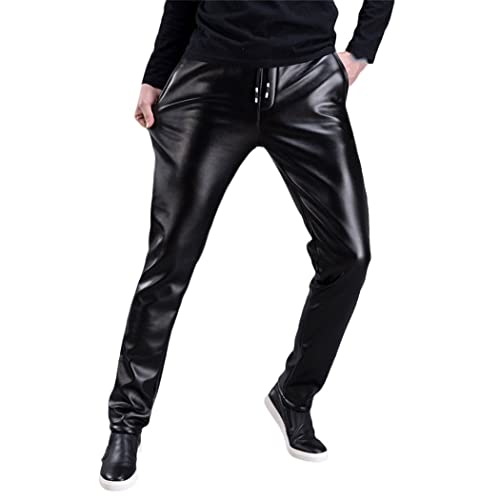 Pantalon en cuir homme pour un style décontracté chic en ville