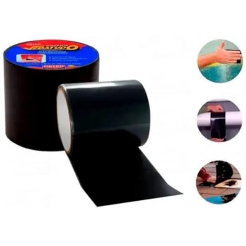 Fita Adesiva VedaTudo Para Reparo de vazamentos em canos e piscinas - a prova dagua - 10cm x 1,5m