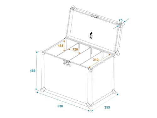 Flightcase 4x SLS ROADINGER protégez vos projecteurs L