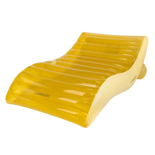 Flamingueo Colchoneta Piscina - Tumbona Hinchable, Flotadores Piscina, Hinchables para Piscina, Hamaca de Agua, Flotadores Gigantes, 180x114x70 cm