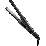 SALONIA サロニア ストレートアイロン ヘアアイロン 15mm 耐熱ポーチ付 海外対応 SL-004S ブラック