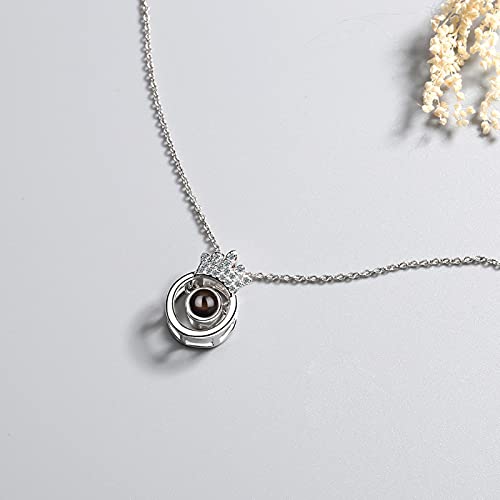 Collier projection en argent sterling et zircons de qualité prestige