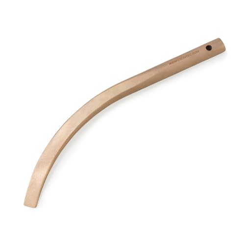 Image of CS Unitec Nonsparking Banana Wedge with Lanyard Hole - Aluminum Bronze, 3 /4 inch Width, 12 inch Length - ISO 9001:2015 Standards, IBExU and TUV Certified (EX1101BH-20A)