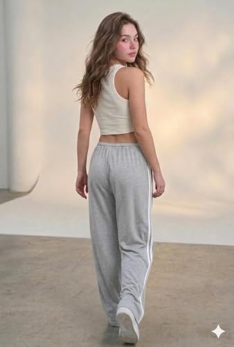 Image of Irana Women Lower Track Pants for Women Cotton Joggers High Waist Stretchable Gym Wear Lounge Pants Ladies Sports Trousers Workout Bottom Wear Casual Running Pants Night Wear Pyjama Lowers