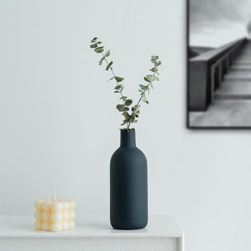 Vase en céramique scandinave lot de 3 pour décoration de salon bohème et table moderne