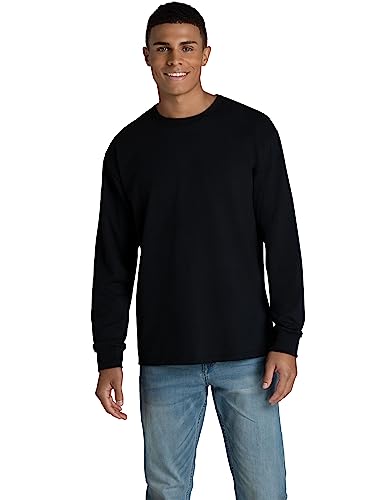 Fruit of the Loom Men's Eversoft Cotton Long Sleeve T Shirts, Breathable & Moisture Wicking with Odor Control2