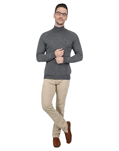 Image of Monte Carlo Men Wool High Neck Pullover Sweater