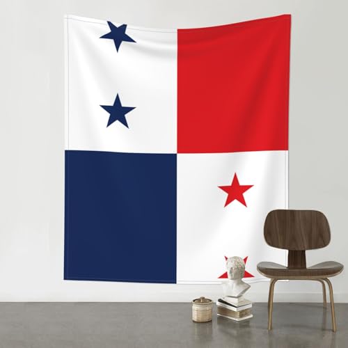 Tapisserie Panama drapeau BLWSLC grand format pour decoration murale salon