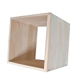 Cabilock Modulare Stapelbare Massivholz aufbewahrungsbox Vielseitiger DIY holzwürfel Organizer für Schmuck Bastelbedarf und Wohnraumgestaltung Minimalistisches Regal system