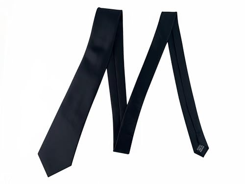 Image of WeiShang Lot 4 PCS Men's Ties Solid Color Neckties Formal Black Ties For Men