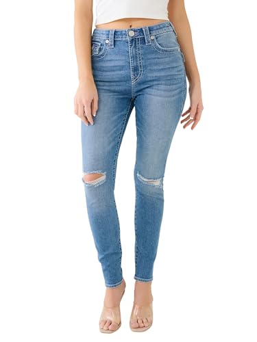 True Religion Women's Jennie Curvy Skinny Destructed Jean2