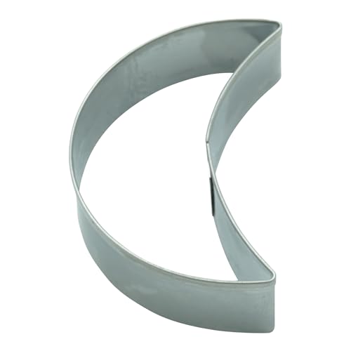 BekkiB - Emporte-pièce « lune » – Emporte-pièce env. 6 x 2,5 cm – Emporte-pièce en acier inoxydable passe au lave-vaisselle – Pour la cuisson de biscuits et...