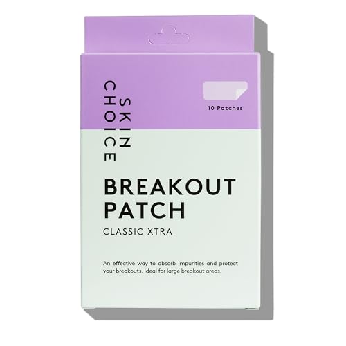 SKIN CHOICE Large Pimple Patches, Breakout Patch Classic Xtra, For Forehead & Chin, Mighty Surface Large Spot Patches