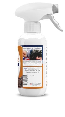 Image of Vetericyn Plus Poultry Care Spray | Healing Aid and Skin Repair for Chicken Wounds, Pecking Injuries, Bumblefoot, Vent Prolapses, and More. 8 ounces