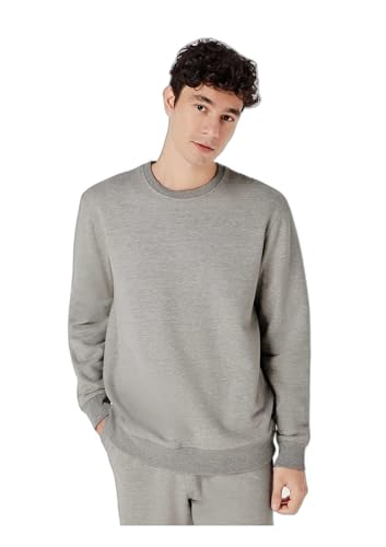 Blusão Básico Masculino Comfort Em Moletom Peluciado - Cinza XG